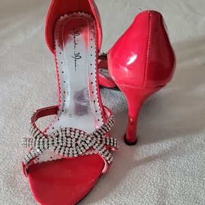 ❤️Red sandal with rhinestones❤️